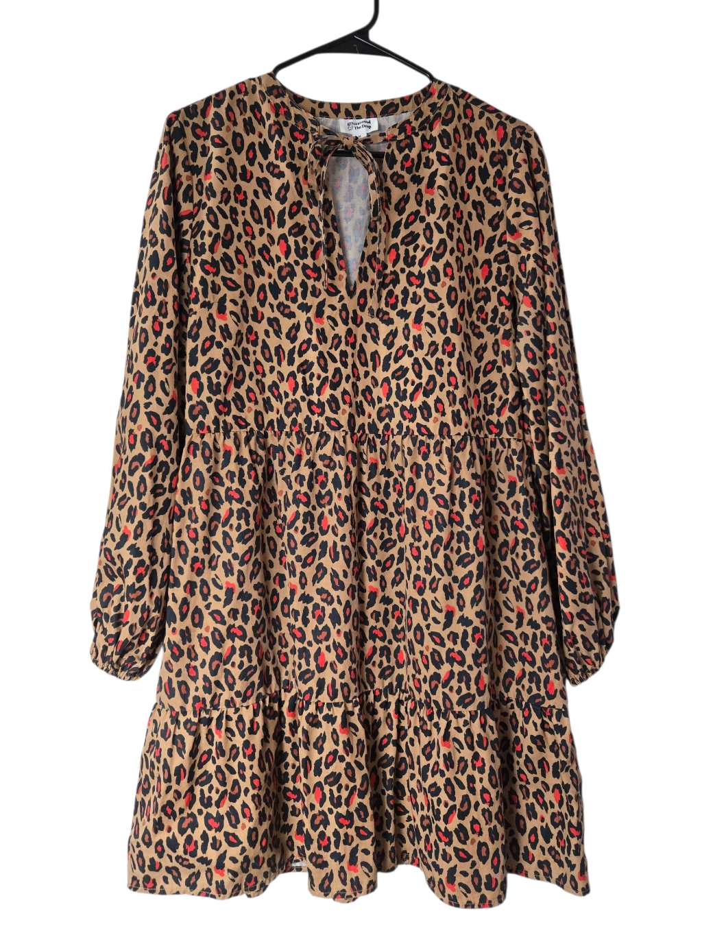 Grace Atwood The Drop Leopard Print Mini Dress Pockets
